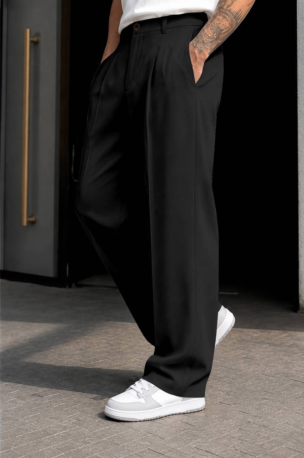FTX Loose Fit Men Black Trousers - Image 3