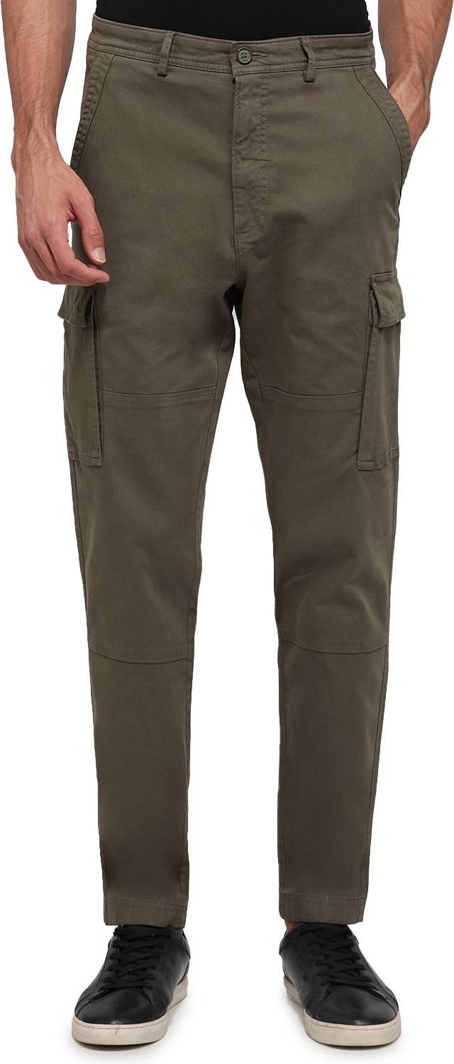 COLORPLUS Regular Fit Men Green Trousers - Image 1