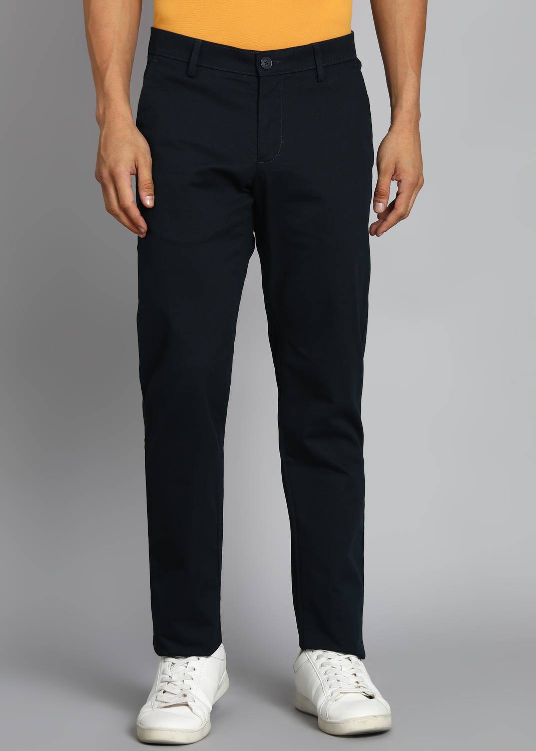 Allen Solly Slim Fit Men Blue Trousers