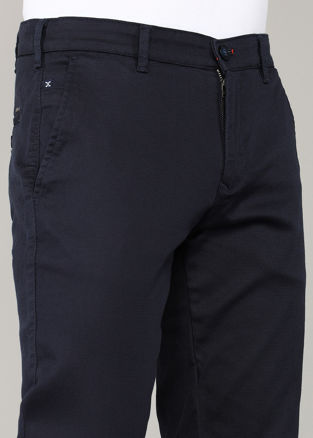 Image of KILLER Slim Fit Men Dark Blue Trousers