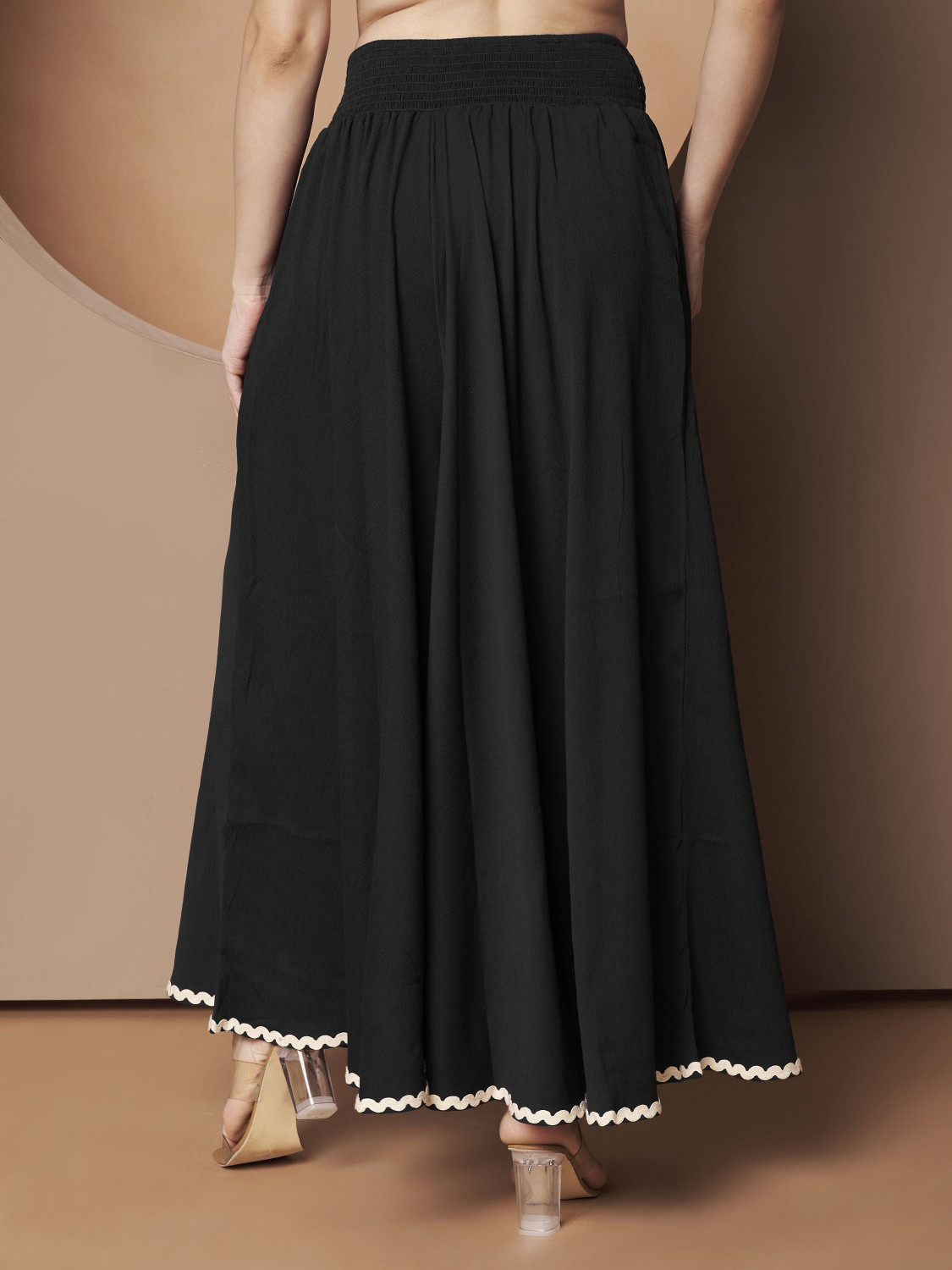 Image of LookShine Relaxed Women Black Trousers
