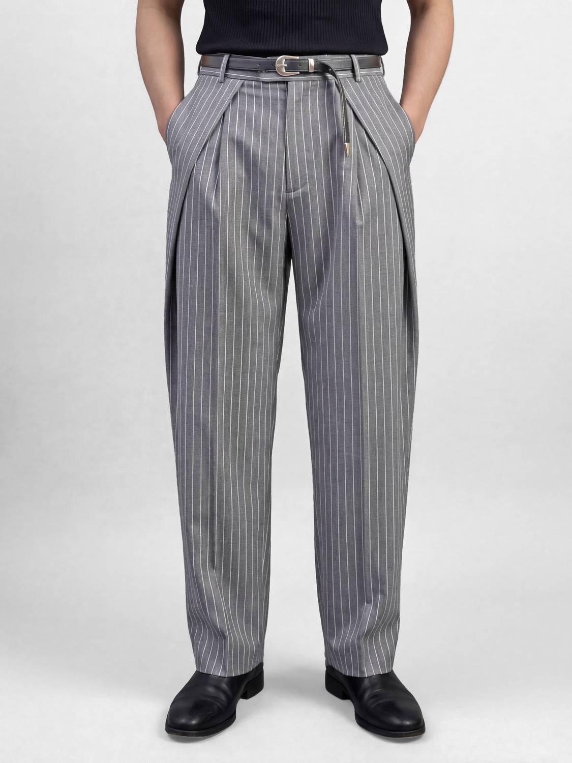 FUGAZEE Relaxed Men Grey Trousers - Image 1