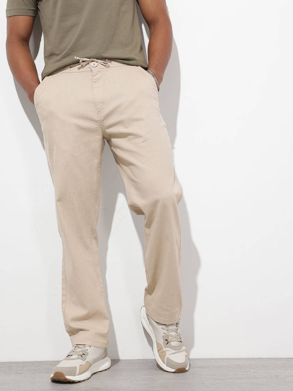 Roadster Gold Trousers - Image 2