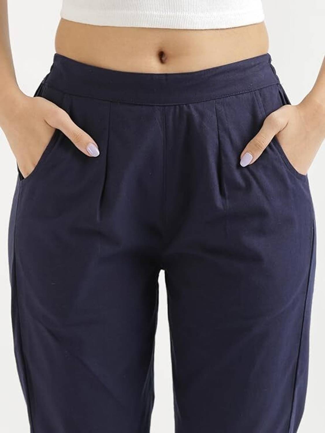 AlkaCreation Regular Fit Women Blue Trousers