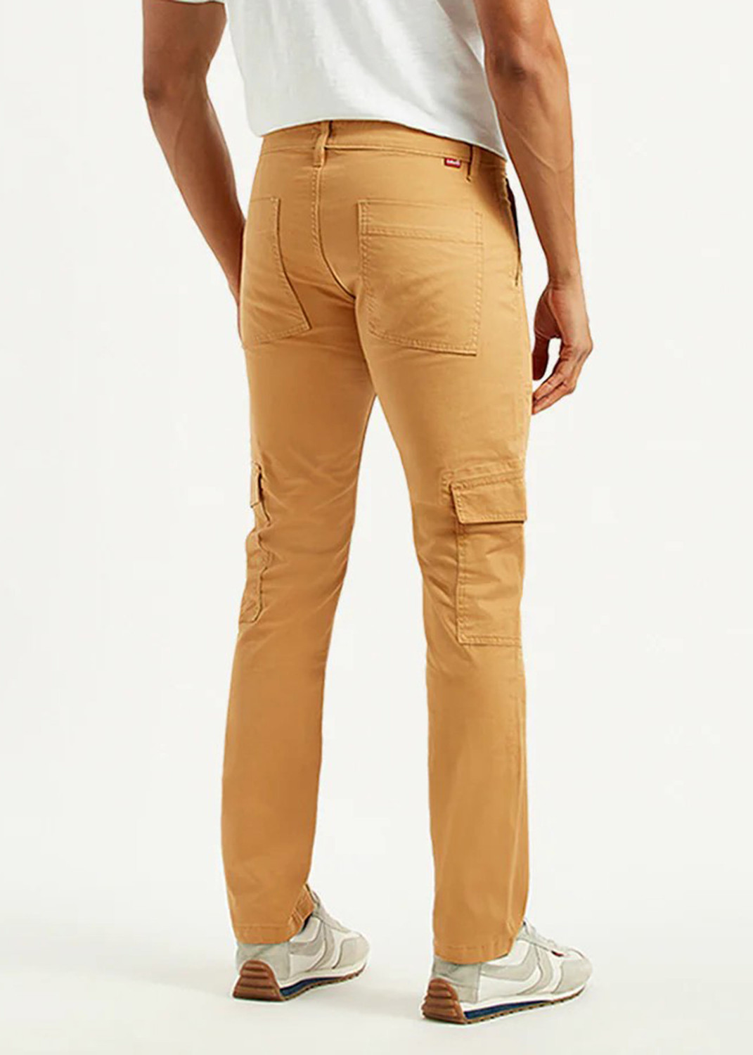 Image of LEVI'S 511 Men Slim Fit Brown Pure Cotton Trousers