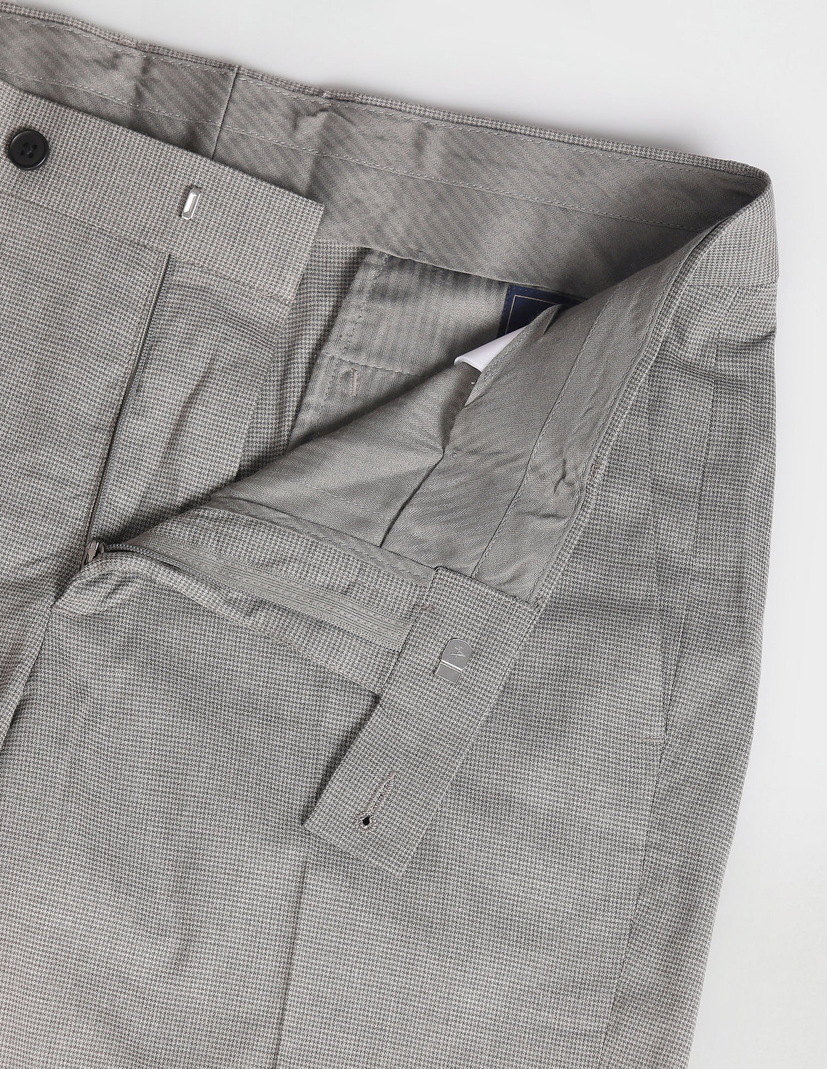 Image of ARROW Regular Fit Men Grey Trousers