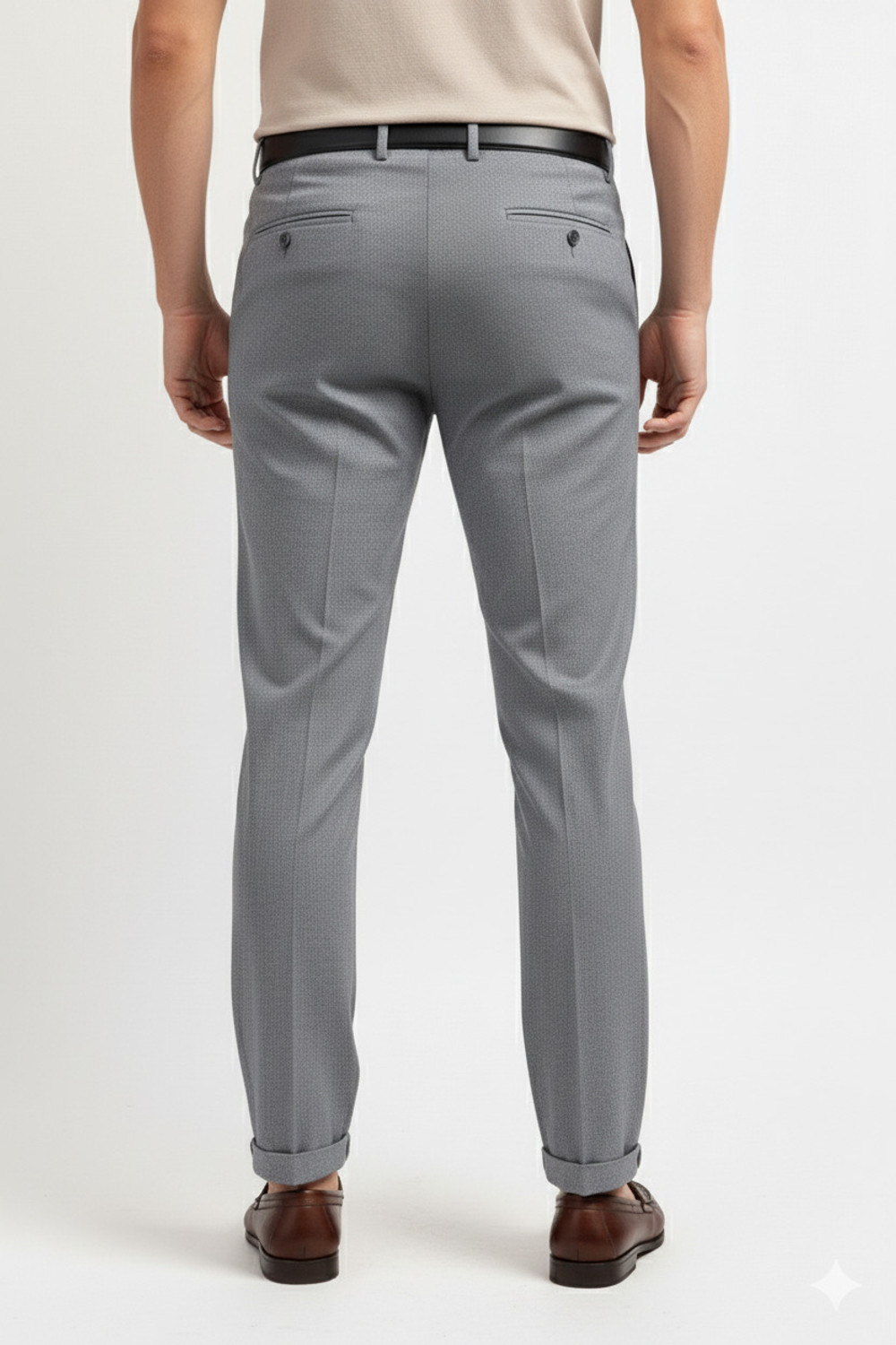 Image of PETER ENGLAND Regular Fit Men Green Trousers