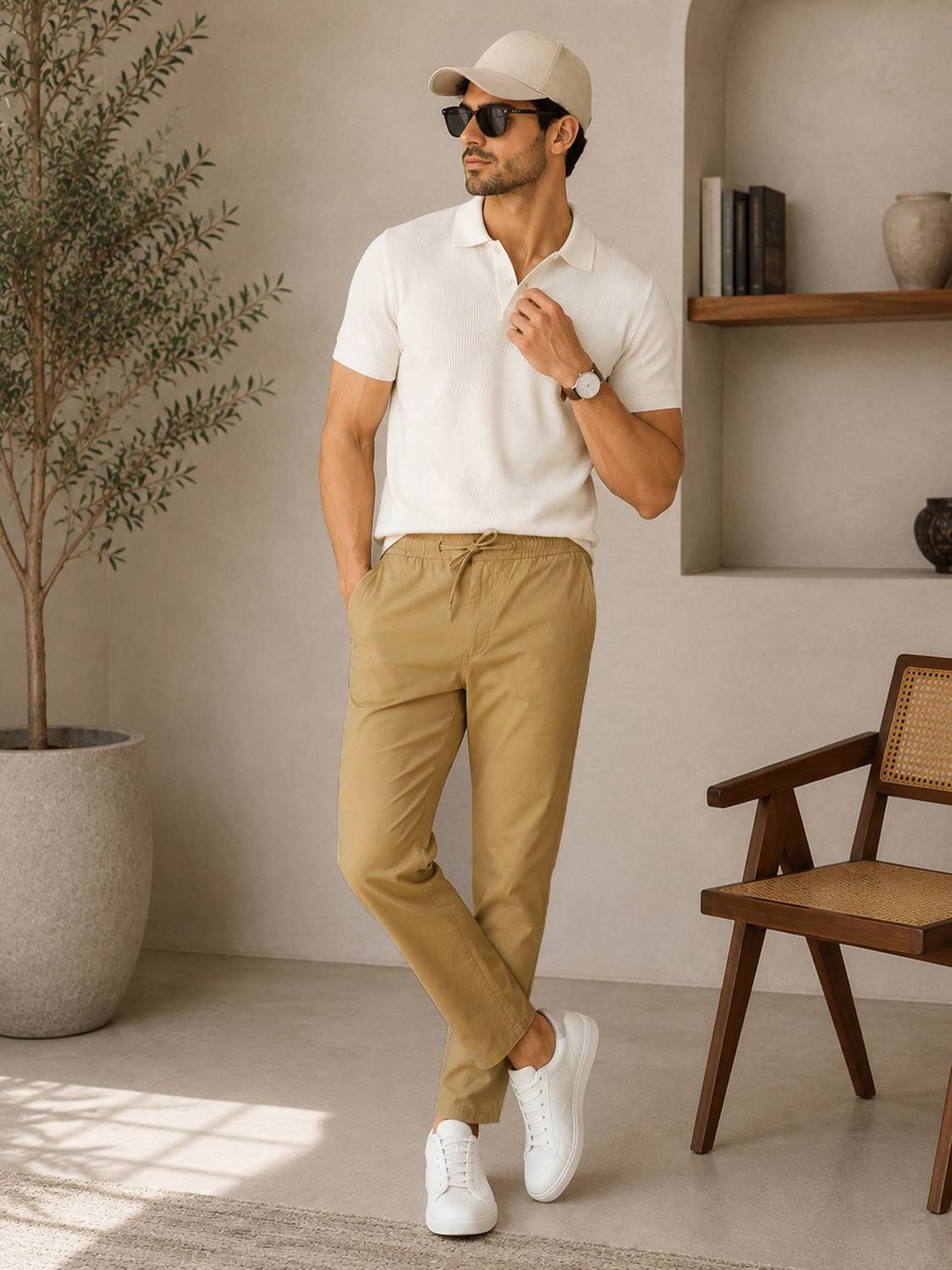 FUBAR Slim Fit Men Brown Trousers - Image 2