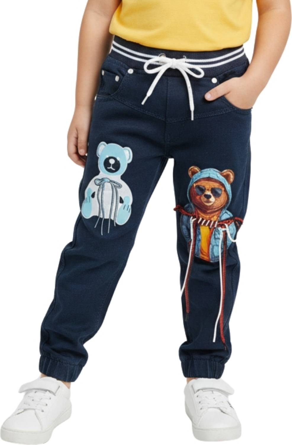 Busted Regular Fit Boys & Girls Blue Trousers