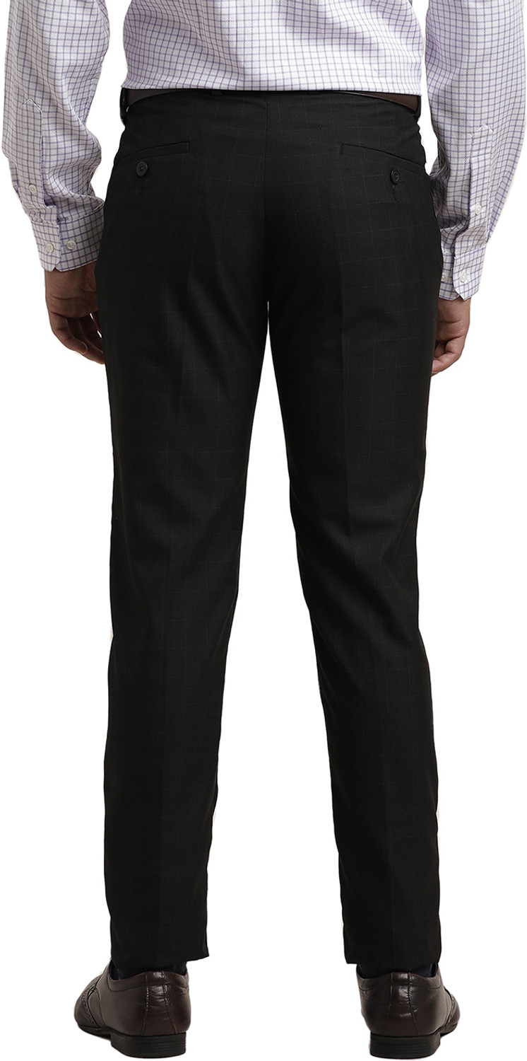 Image of TURTLE Skinny Fit Men Black Trousers