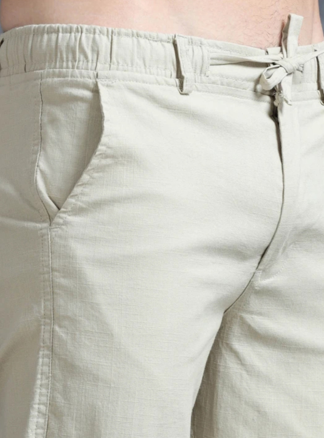 Image of FUBAR Slim Fit Men Light Green Trousers