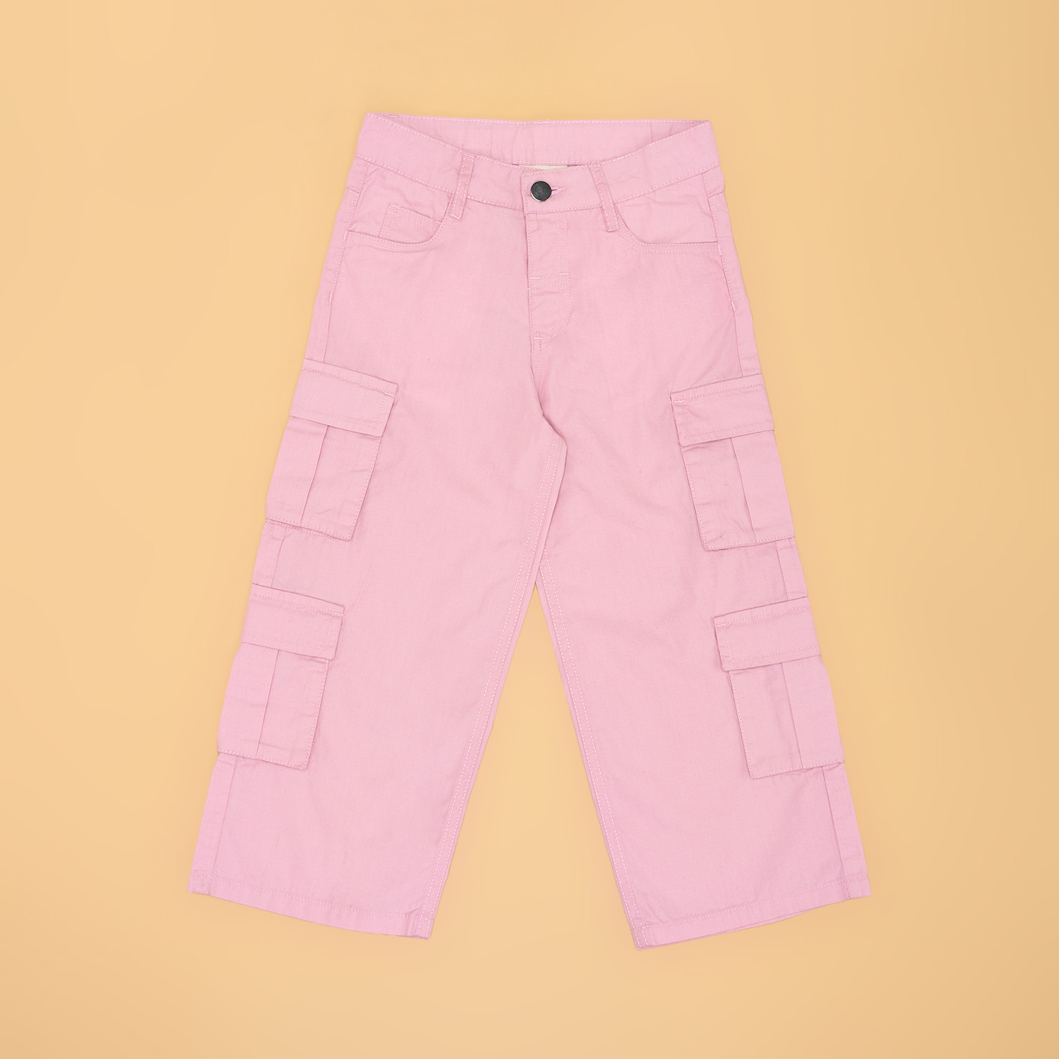 Image of Pantaloons Junior Flared Girls Purple Trousers