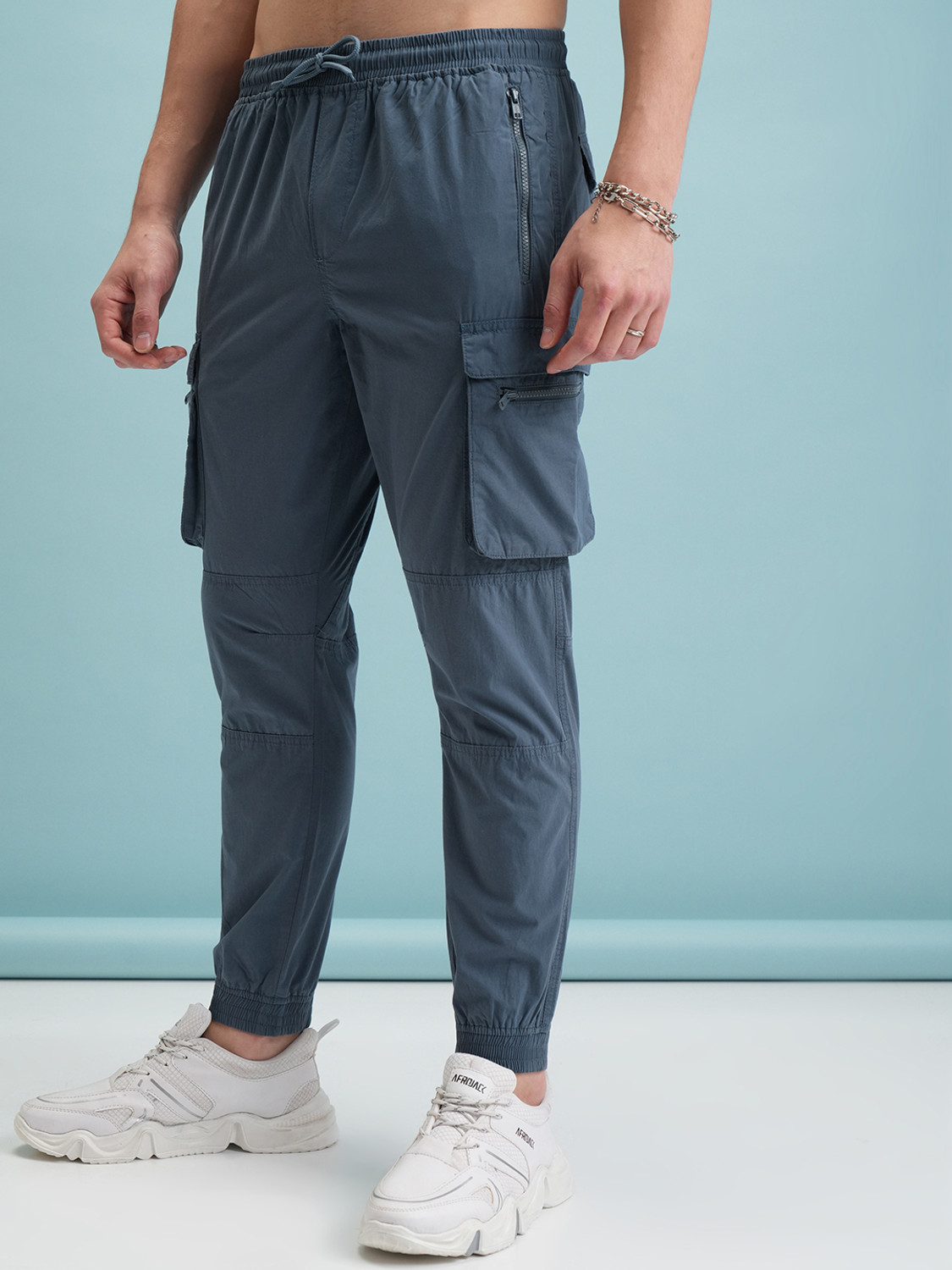 Image of HIGHLANDER Men Blue Trousers