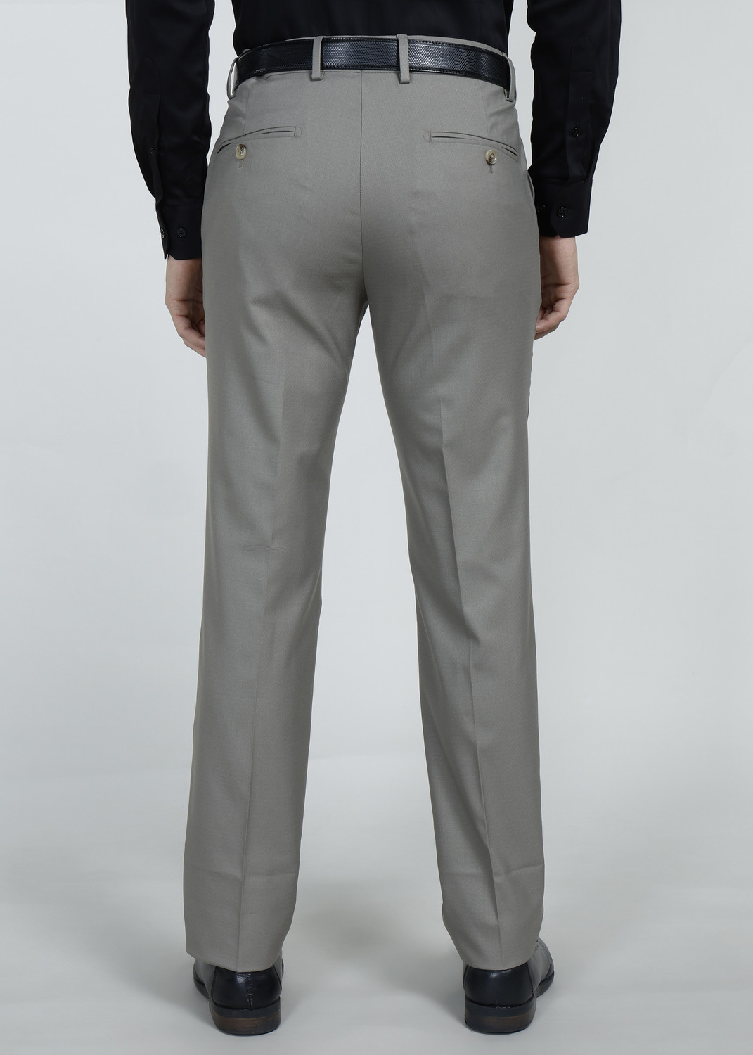 Image of PETER ENGLAND Slim Fit Men Green Trousers
