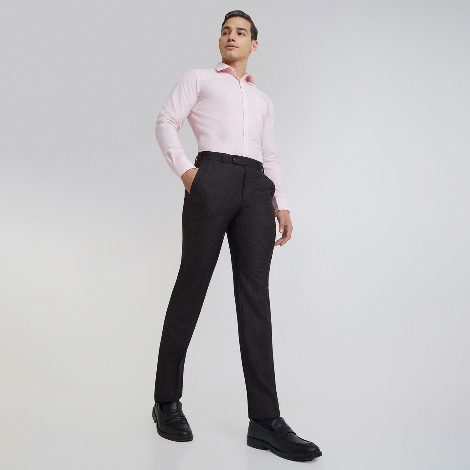 Image of PARK AVENUE Regular Fit Men Multicolor Trousers