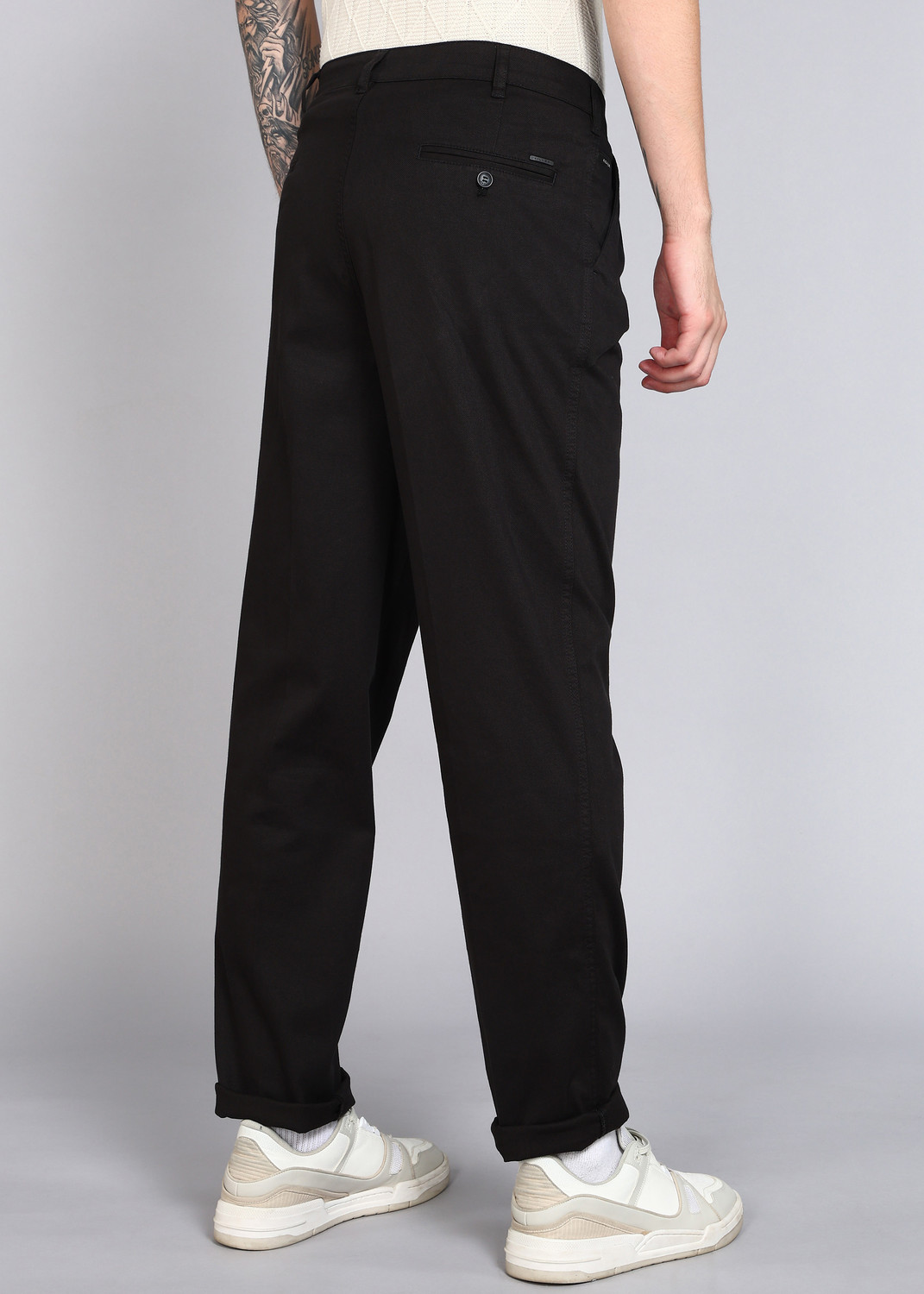 Image of KILLER Slim Fit Men Black Trousers
