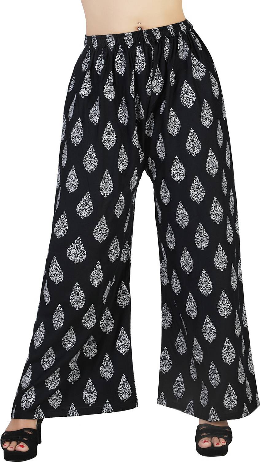4K FASHION Loose Fit Women Black Trousers