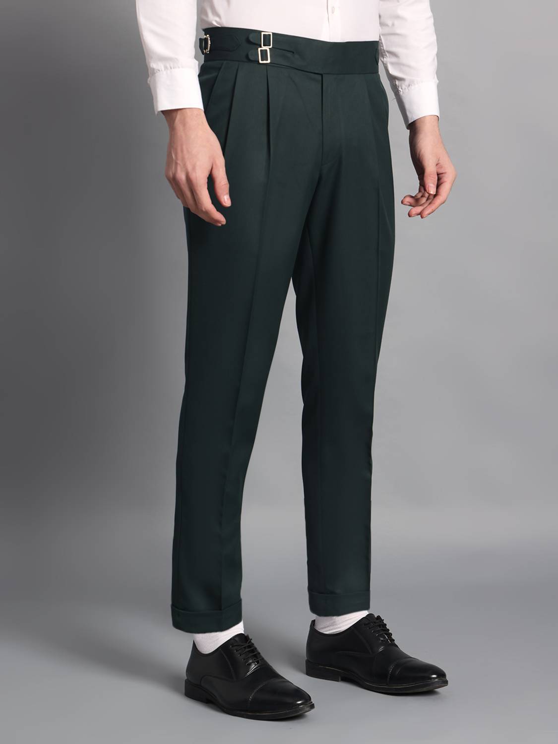VASTRANU Regular Fit Black Trousers - Image 4