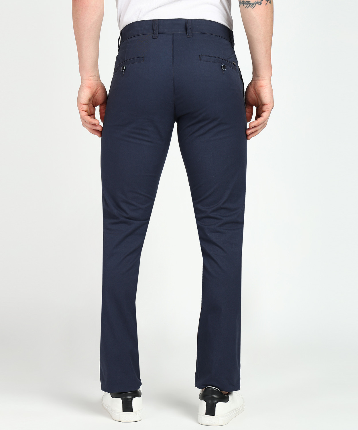 Image of PARX Tapered Men Dark Blue Trousers