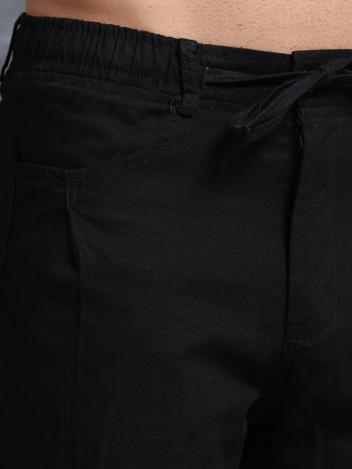 Bellaciao Men Black Relaxed Trousers - Image 5