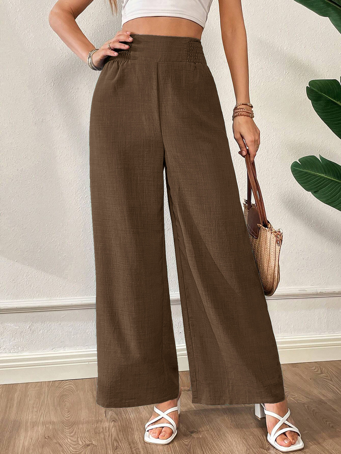 Image of METRONAUT Loose Fit Women Brown Trousers