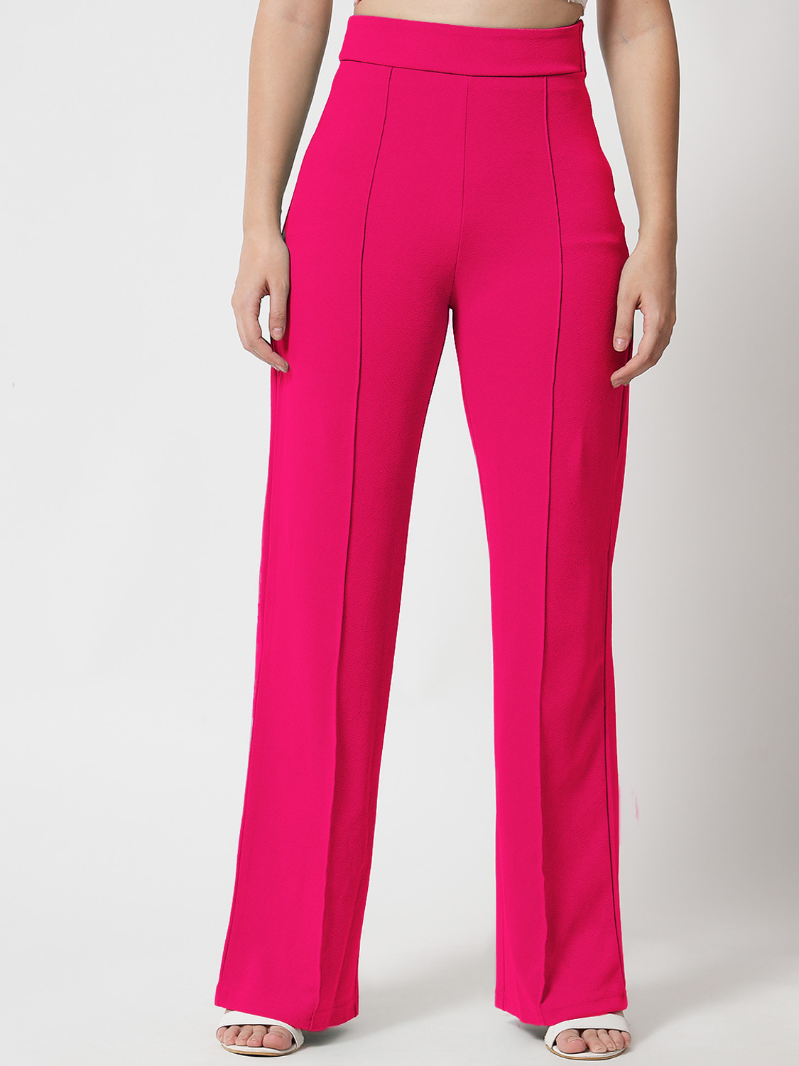 Image of KOTTY Regular Fit Women Pink Trousers