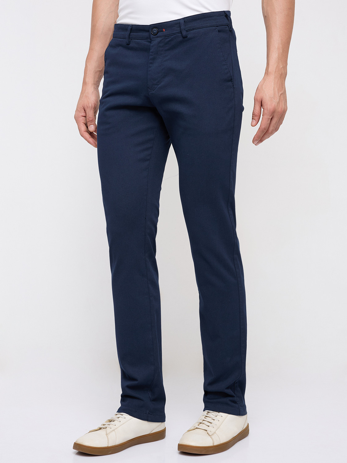 Image of KILLER Slim Fit Men Dark Blue Trousers