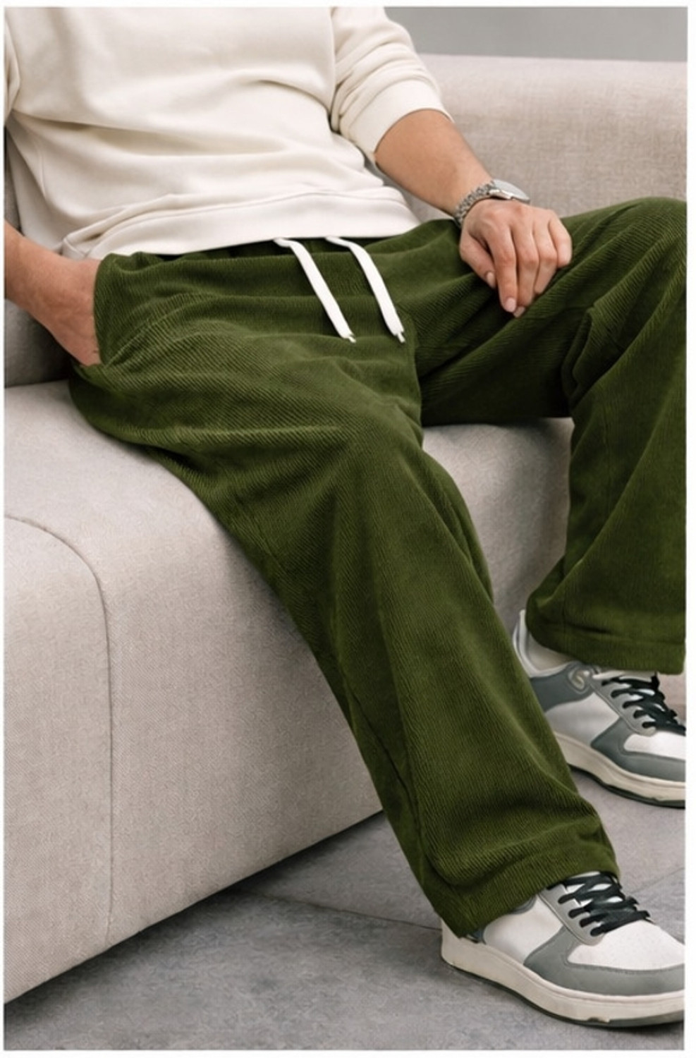 Image of Tromko Solid, Striped Men Multicolor Track Pants