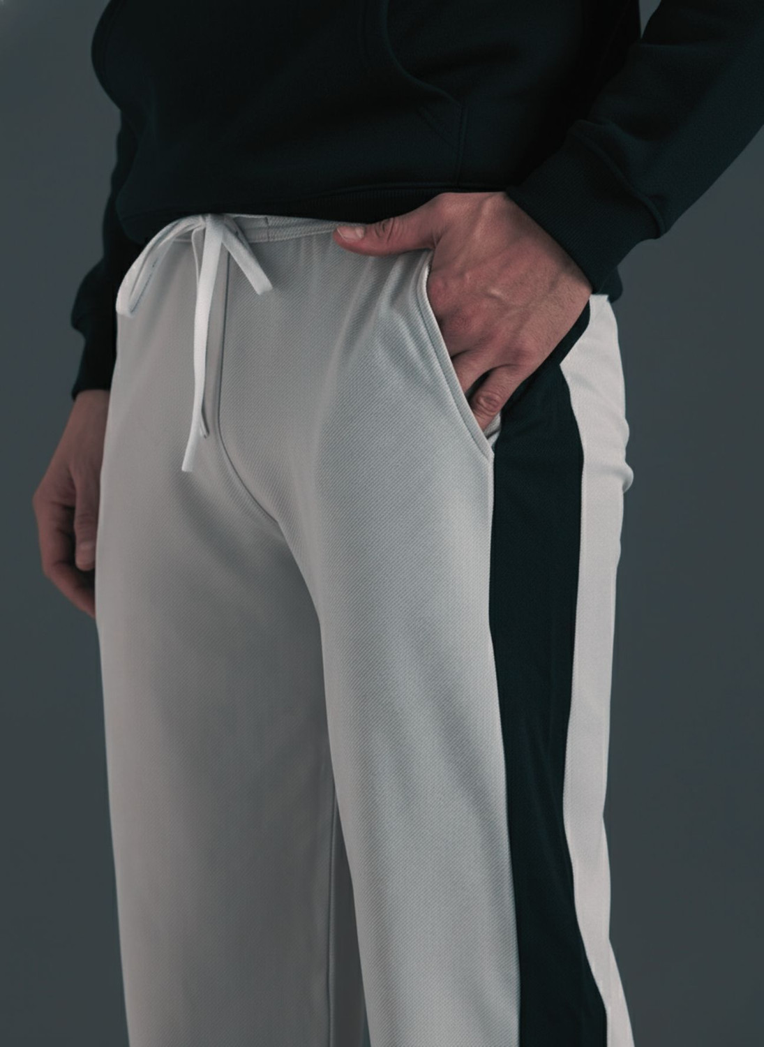 Image of INDICLUB Loose Fit Men Silver Trousers