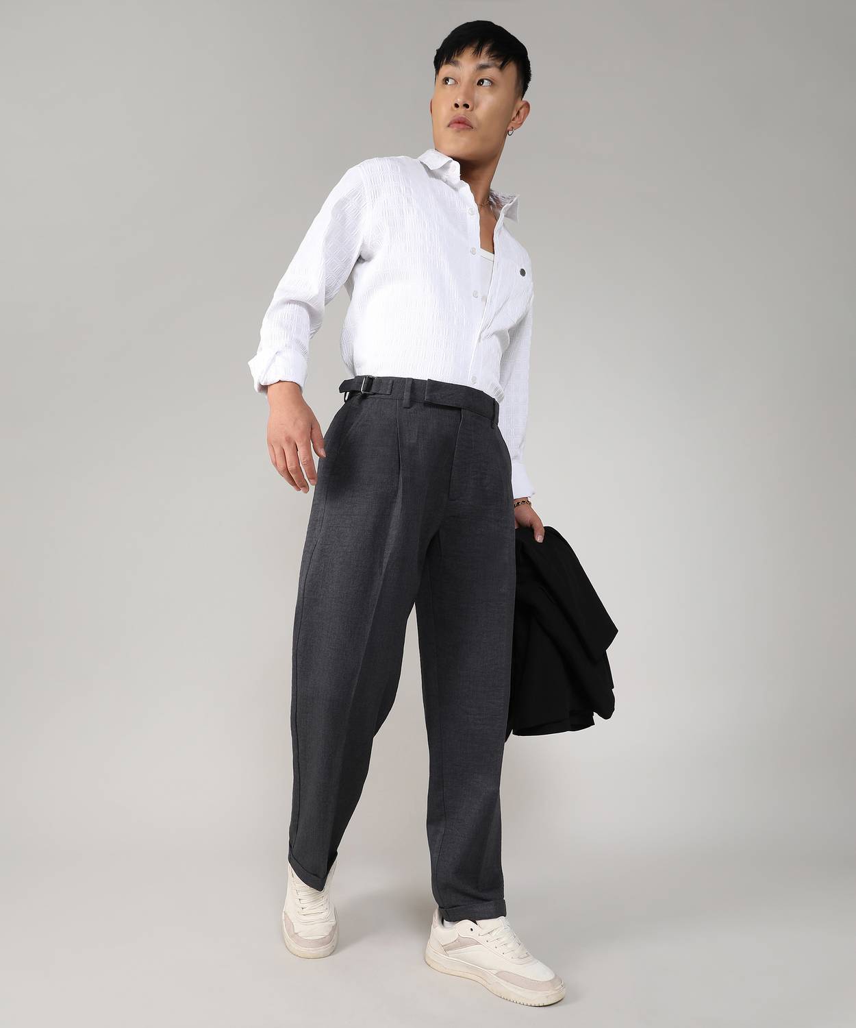 CAHOOT Regular Fit Black Trousers - Image 5