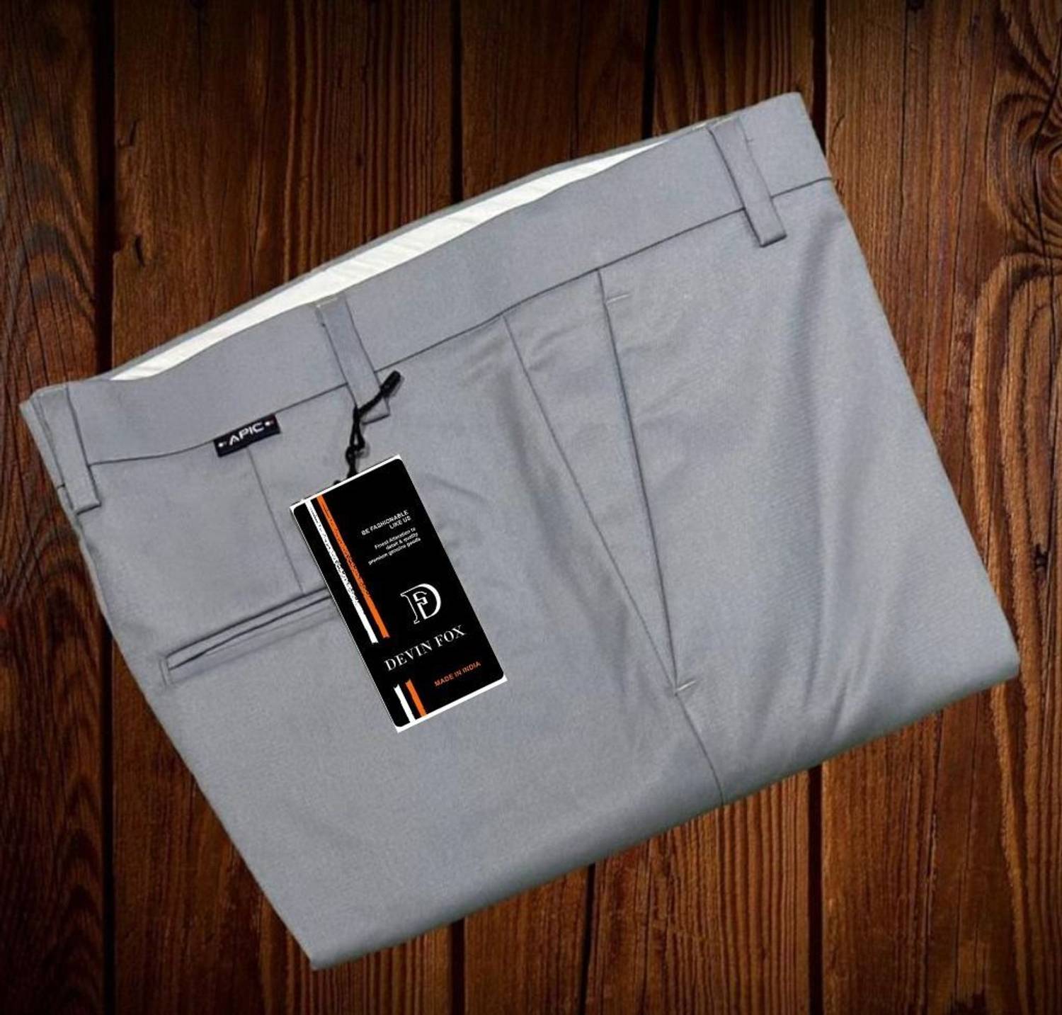 Aapic Regular Fit Men Grey Trousers