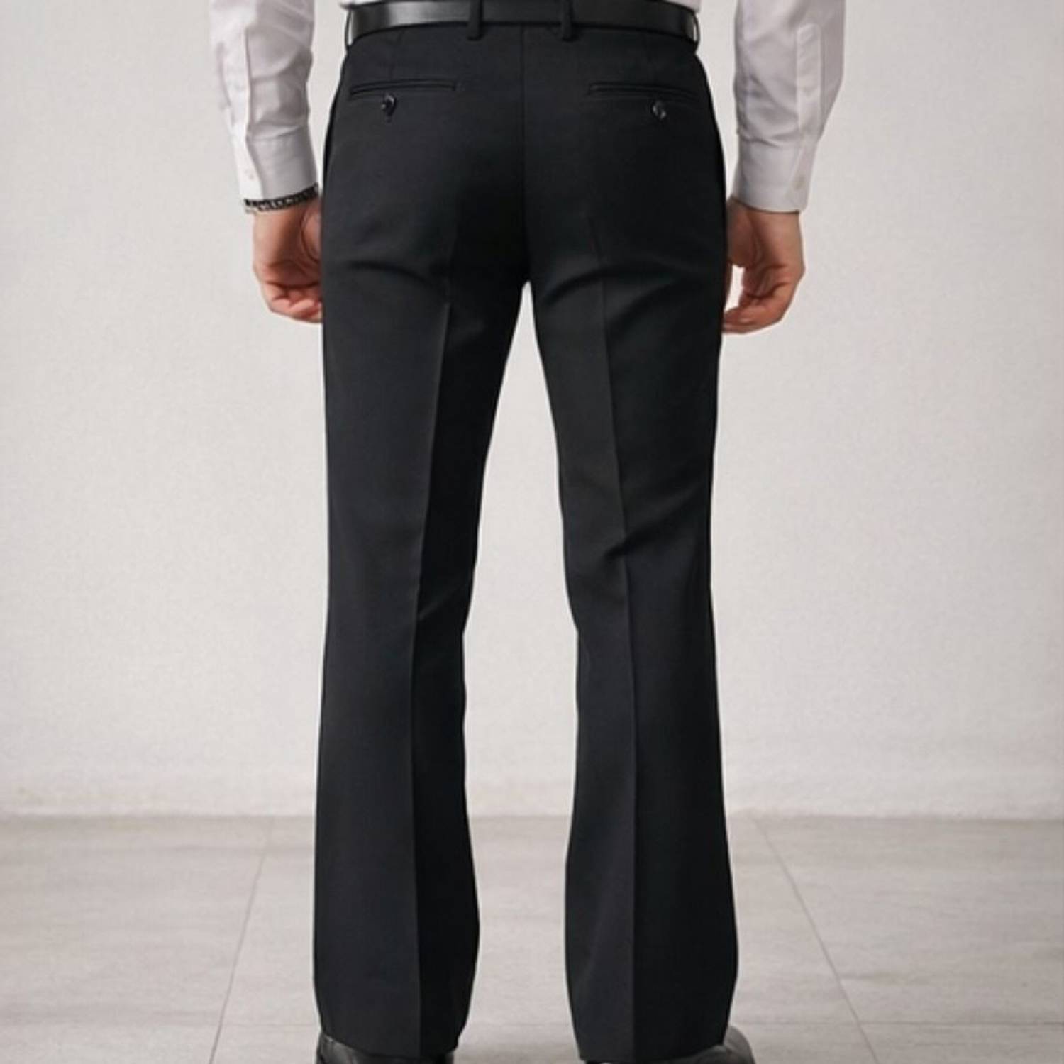 KICKCOLLECTION Flared Black Trousers - Image 2