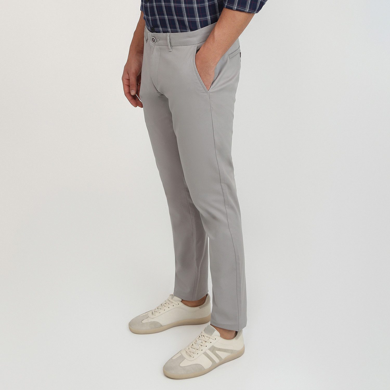 Image of PARX Tapered Men Grey Trousers