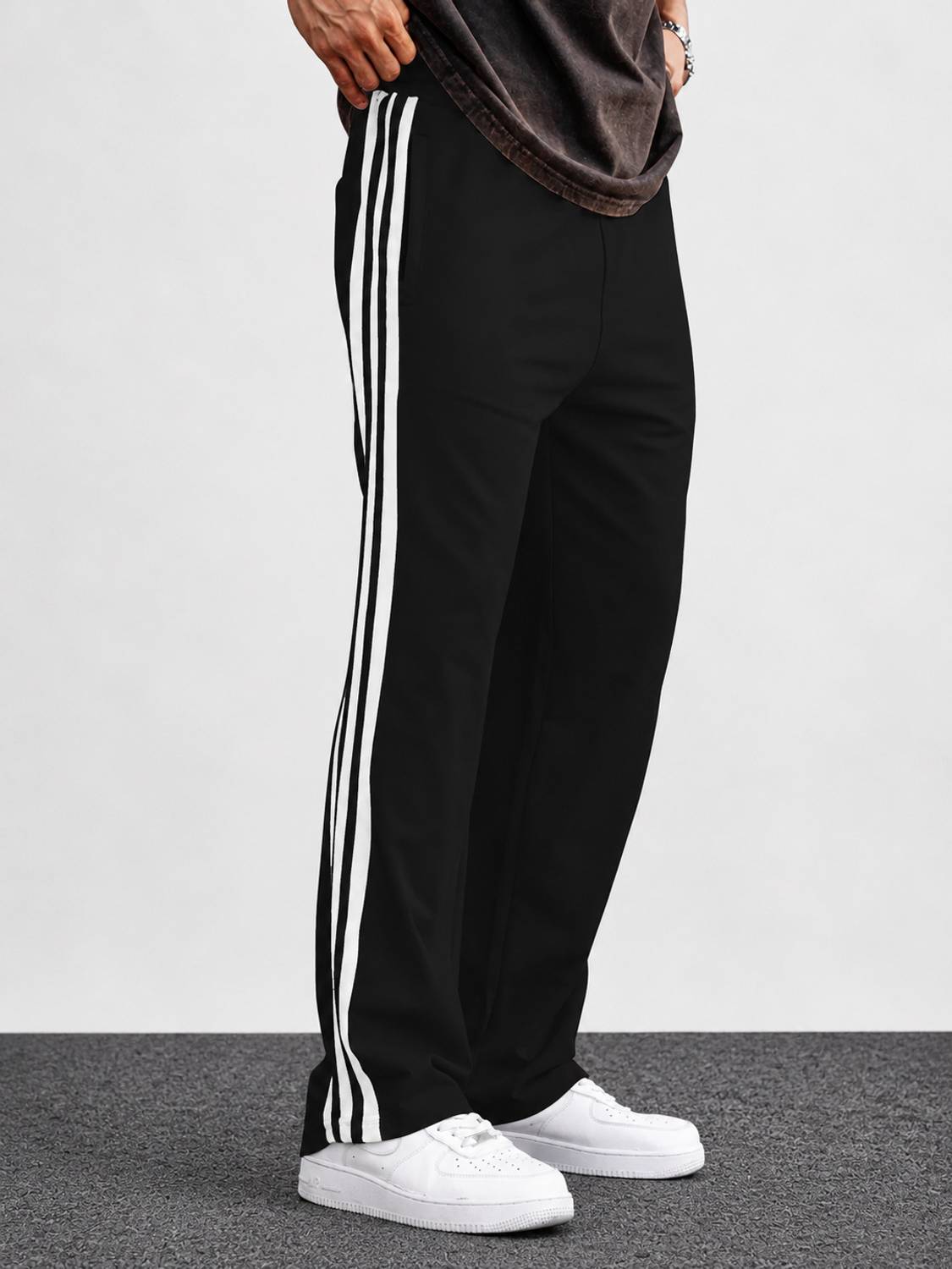 JexPuti Comfort Fit Men Black Trousers - Image 5