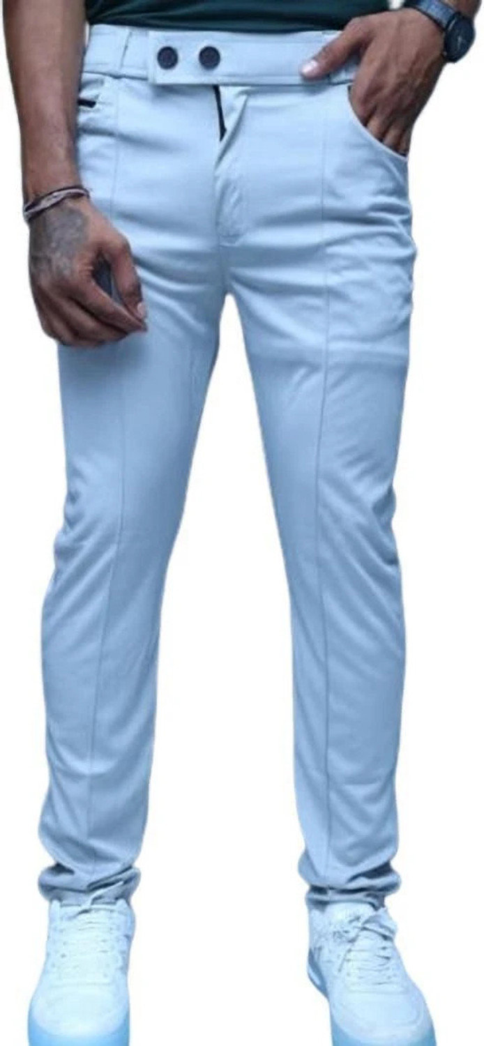 Image of K.K Garment Regular Fit Men Multicolor Trousers