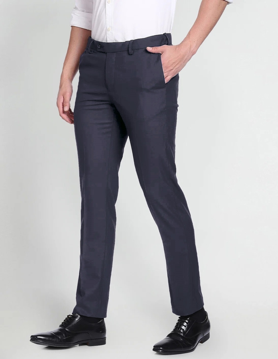 Image of PROVOGUE Slim Fit Men Multicolor Trousers