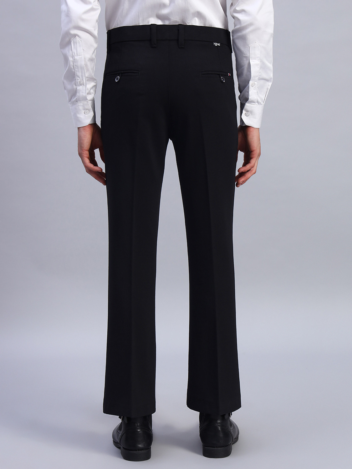 Image of AXNIS Comfort Fit Men Black Trousers