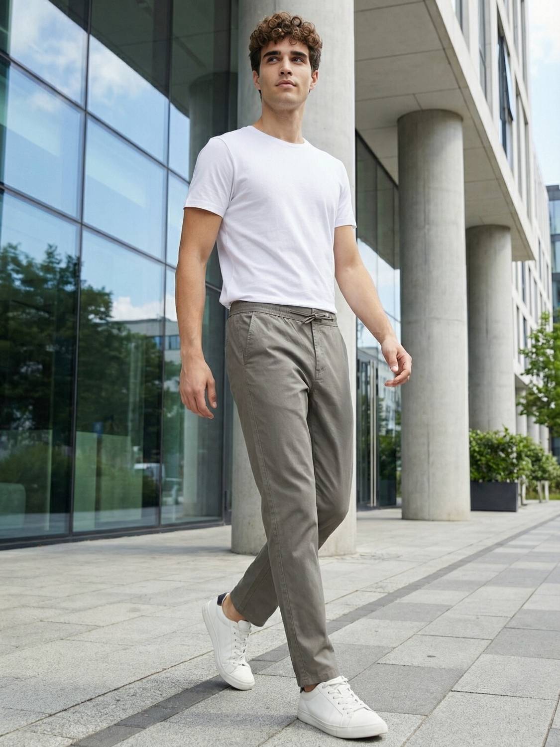 METRONAUT Slim Fit Green Trousers - Image 5
