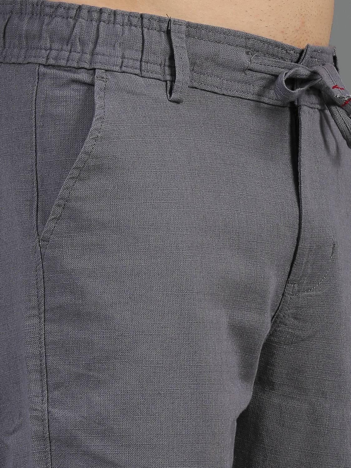 HouseOfCommon Men Grey Trousers - Image 4