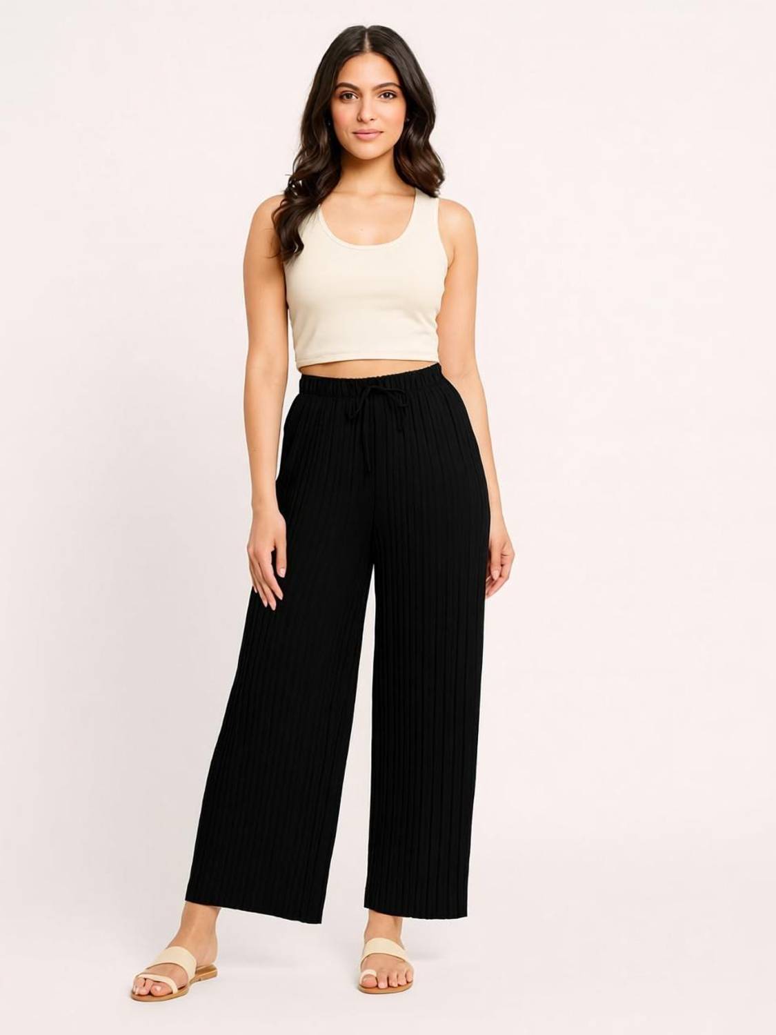 AdvibaFashion Regular Fit Women Black Trousers