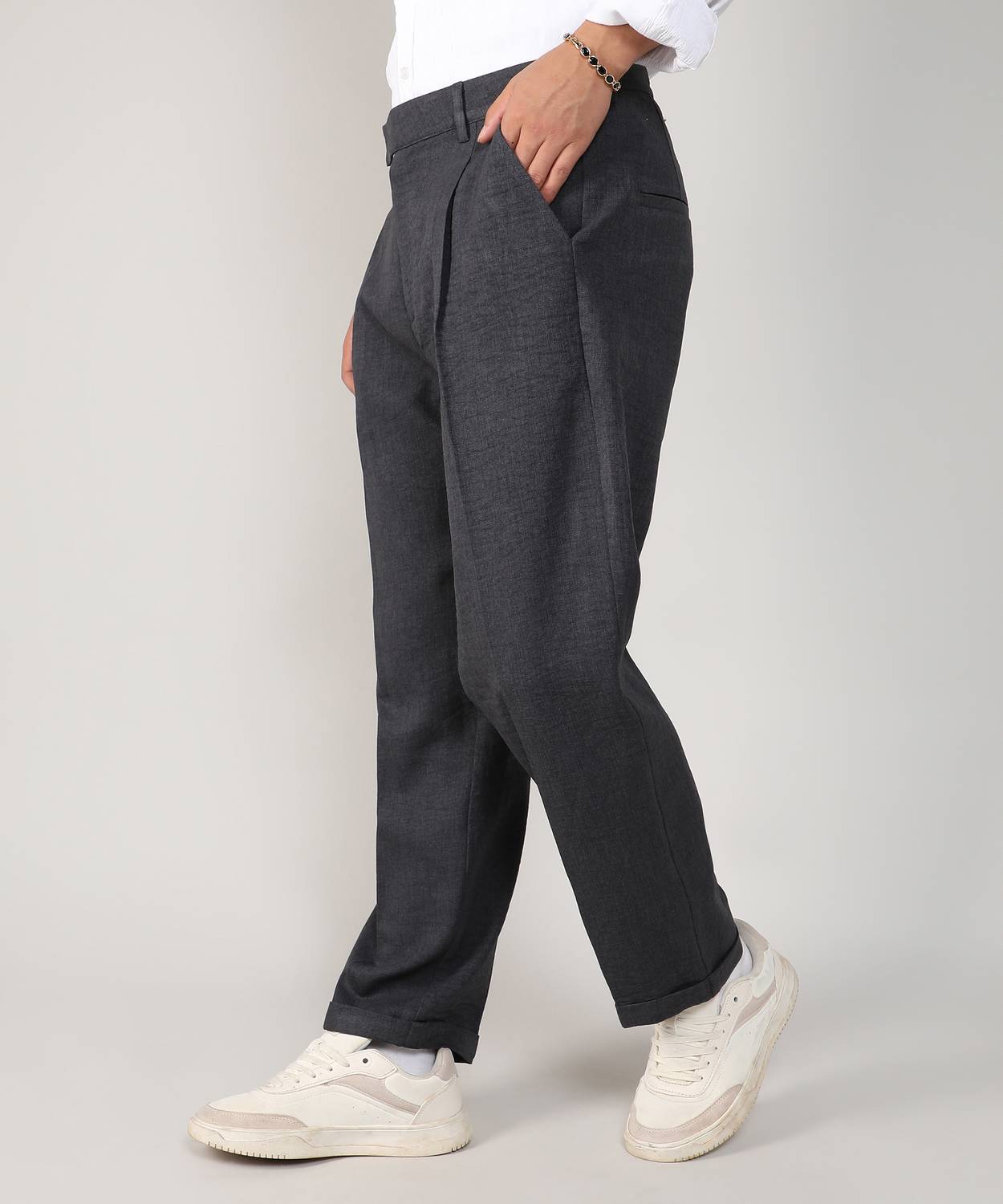 CAHOOT Regular Fit Black Trousers - Image 2
