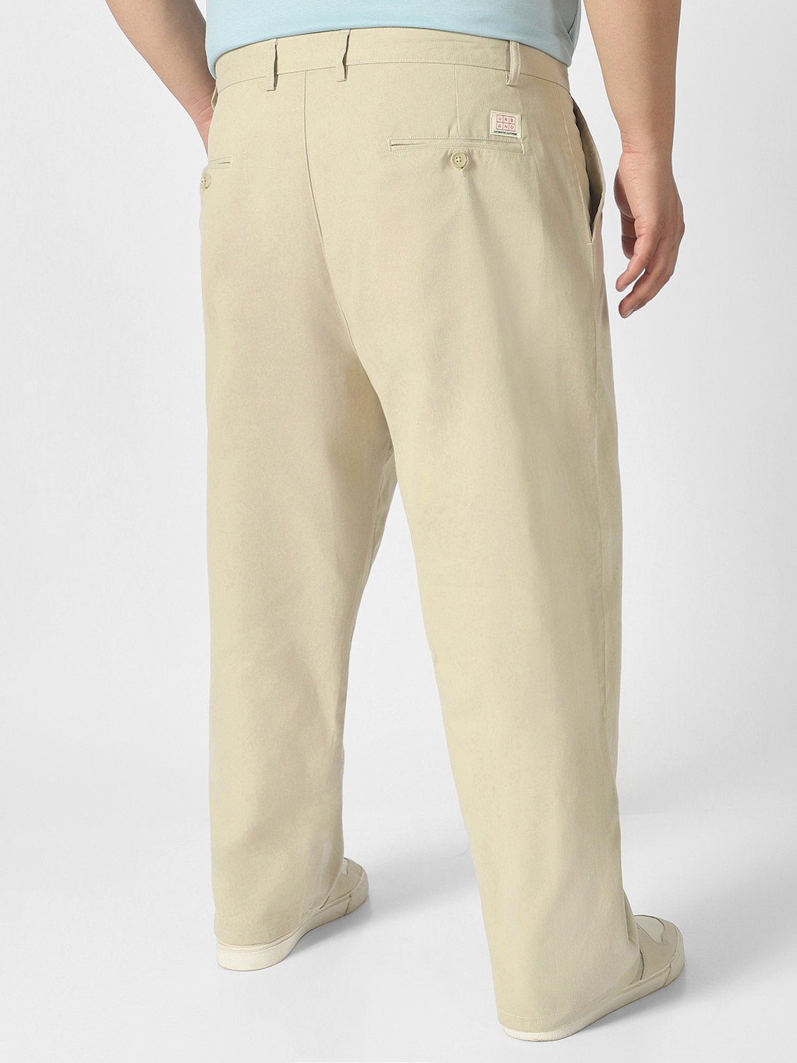 Image of Urbano Plus Loose Fit Men Grey Trousers