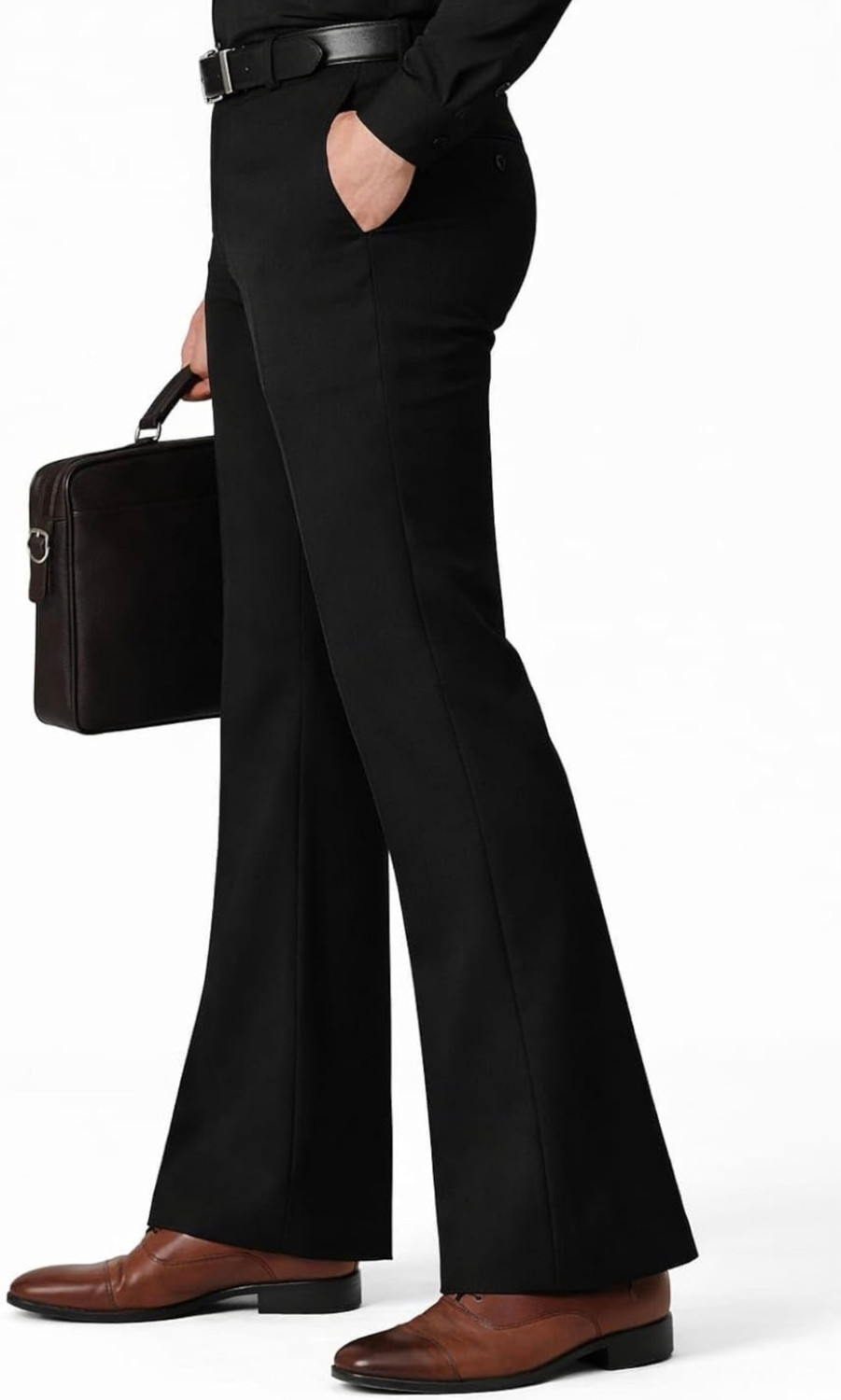 Image of nightscape Relaxed Men Black Trousers