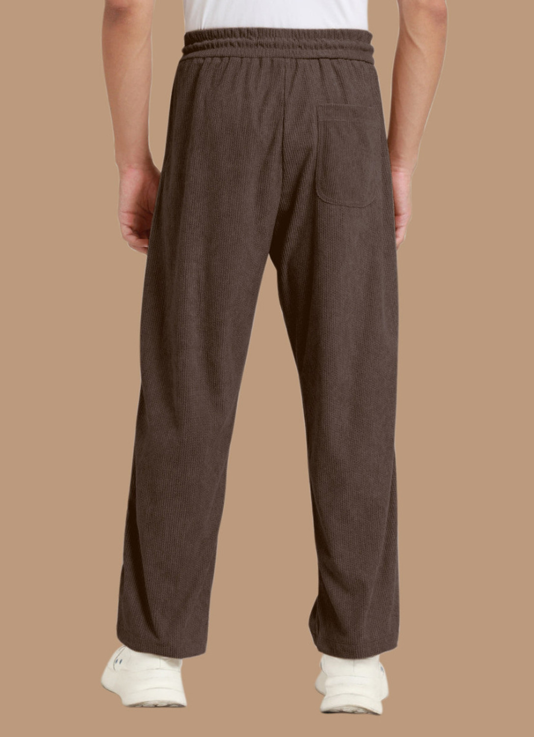 Image of Flicfol Regular Fit Men Brown Trousers