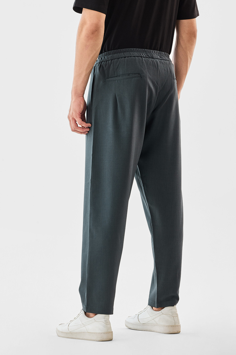 Image of Snitch Relaxed Men Grey Trousers