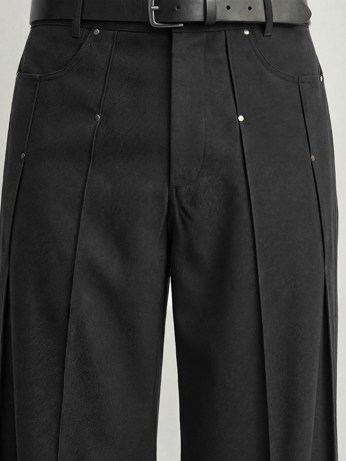 Image of FUGAZEE Loose Fit Men Black Trousers