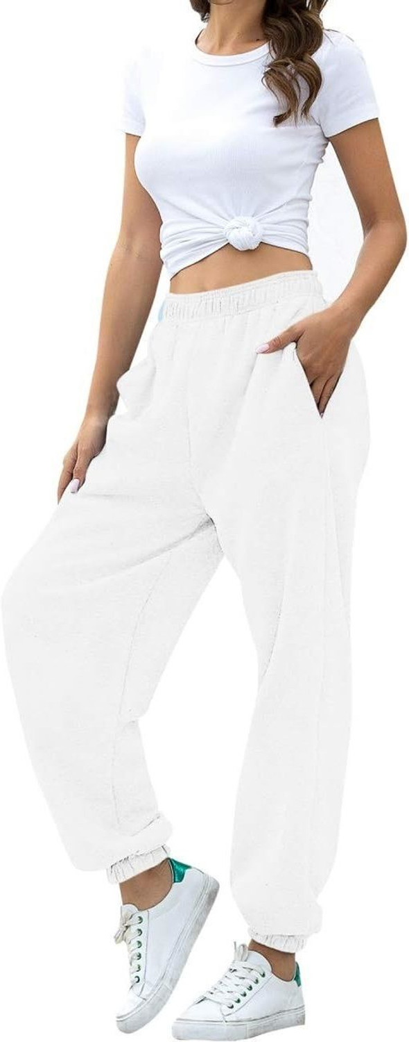 Image of Q-Rious Relaxed Women White Trousers