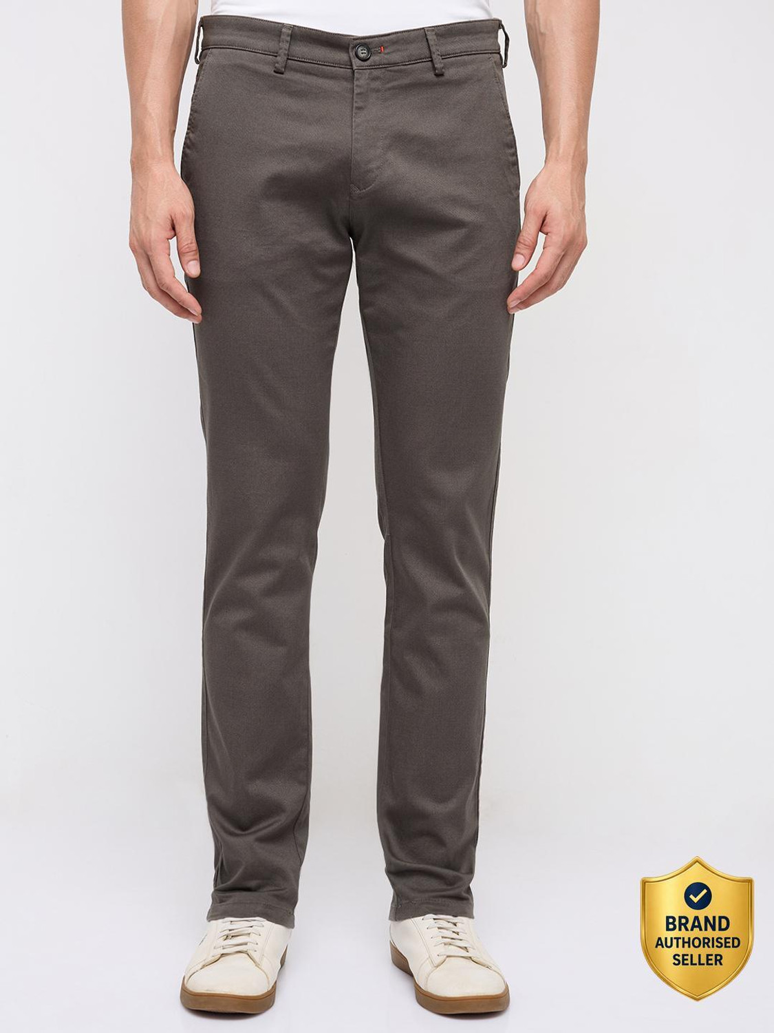 Image of KILLER Slim Fit Men Dark Green Trousers