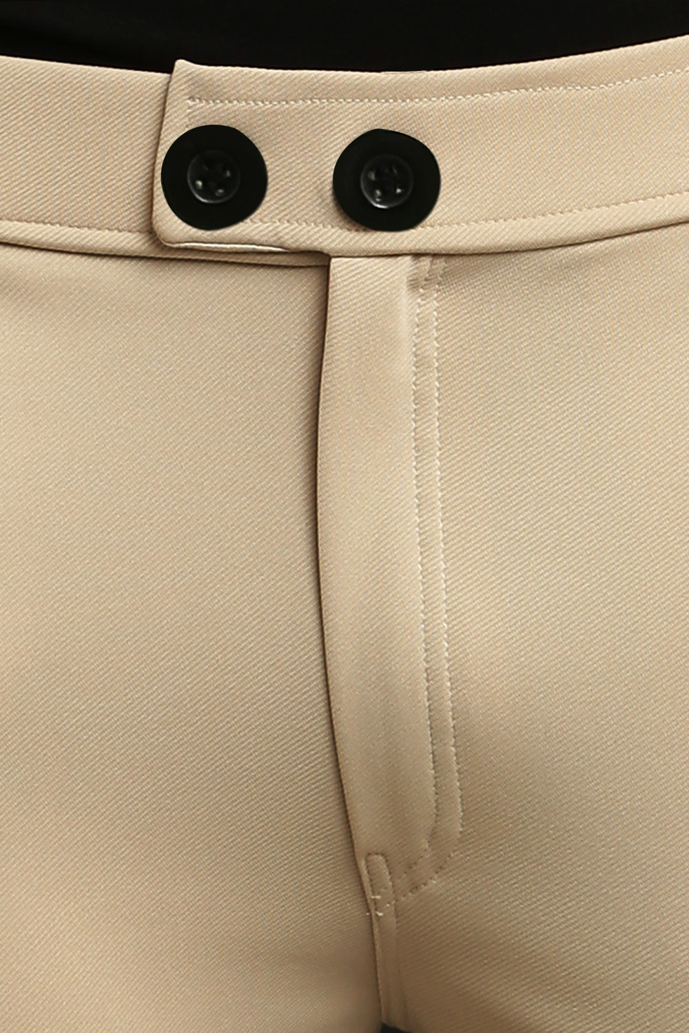 Image of We Perfect Slim Fit Men Blue, Cream Trousers