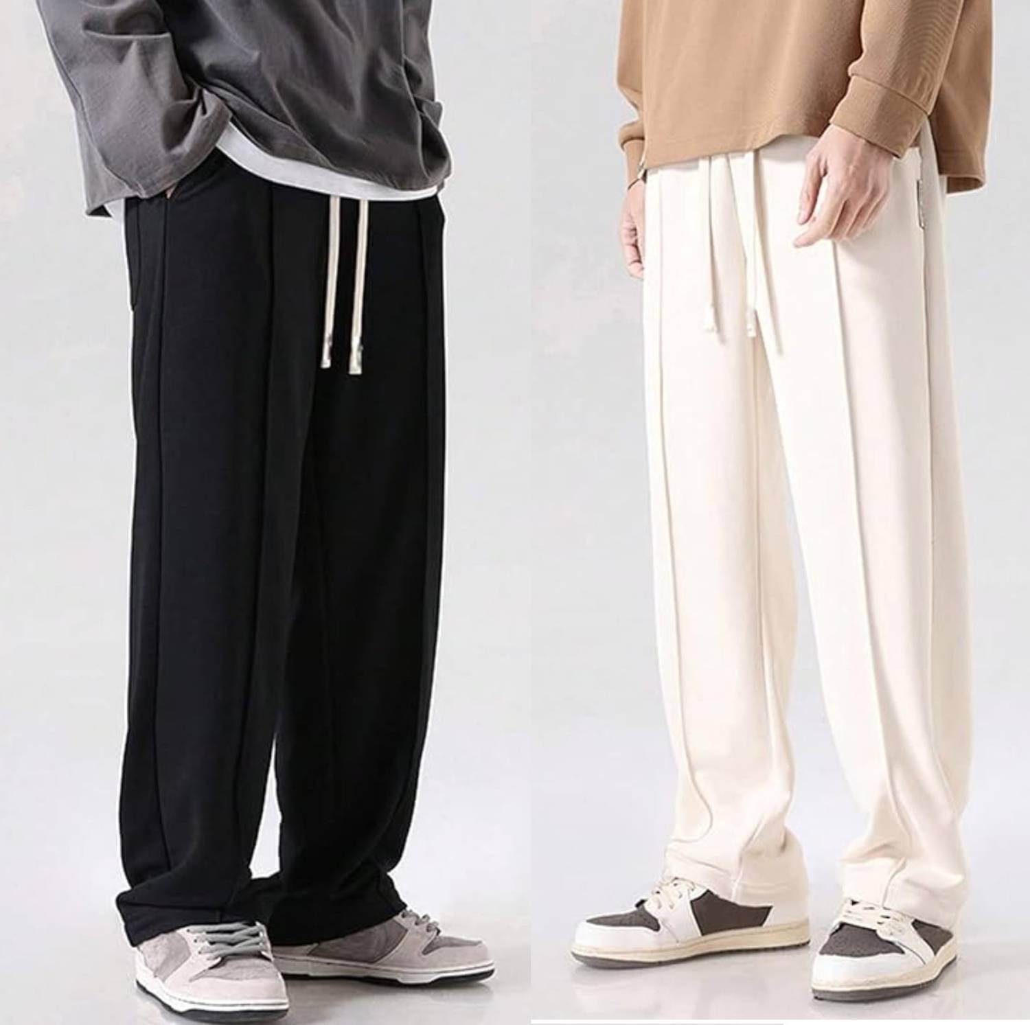 JAYSHREE Loose Fit Men Multicolor Trousers Pack of 2 - Image 1